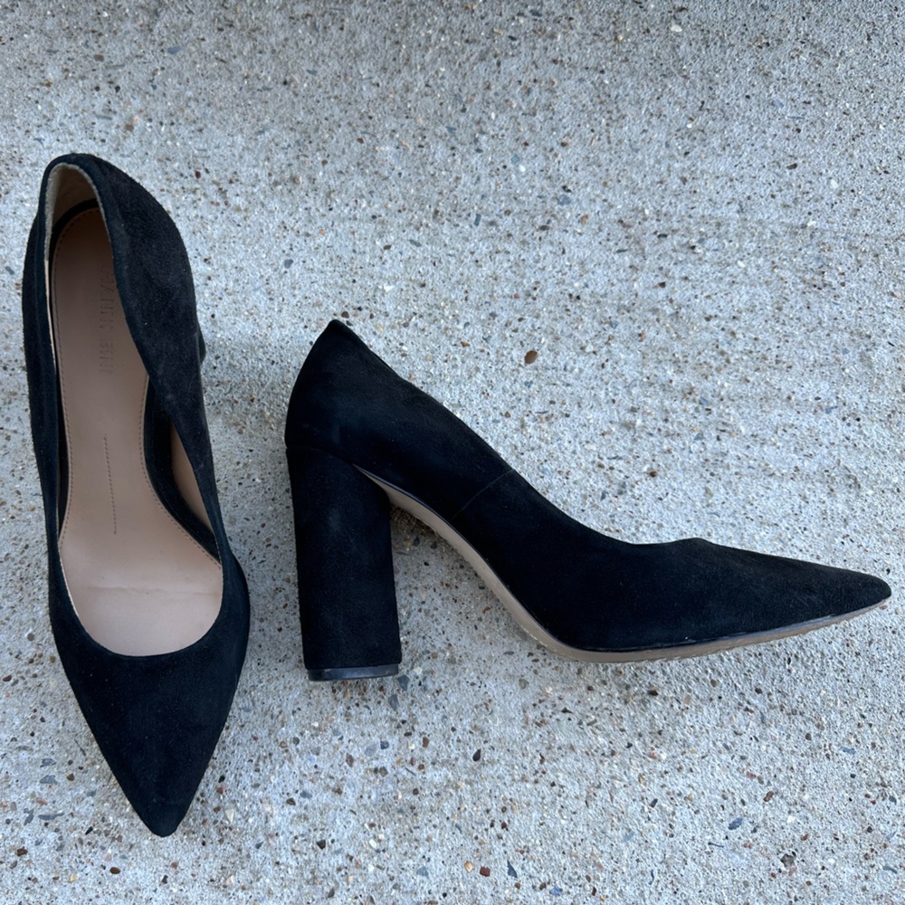 Gianni Bini suede block heels